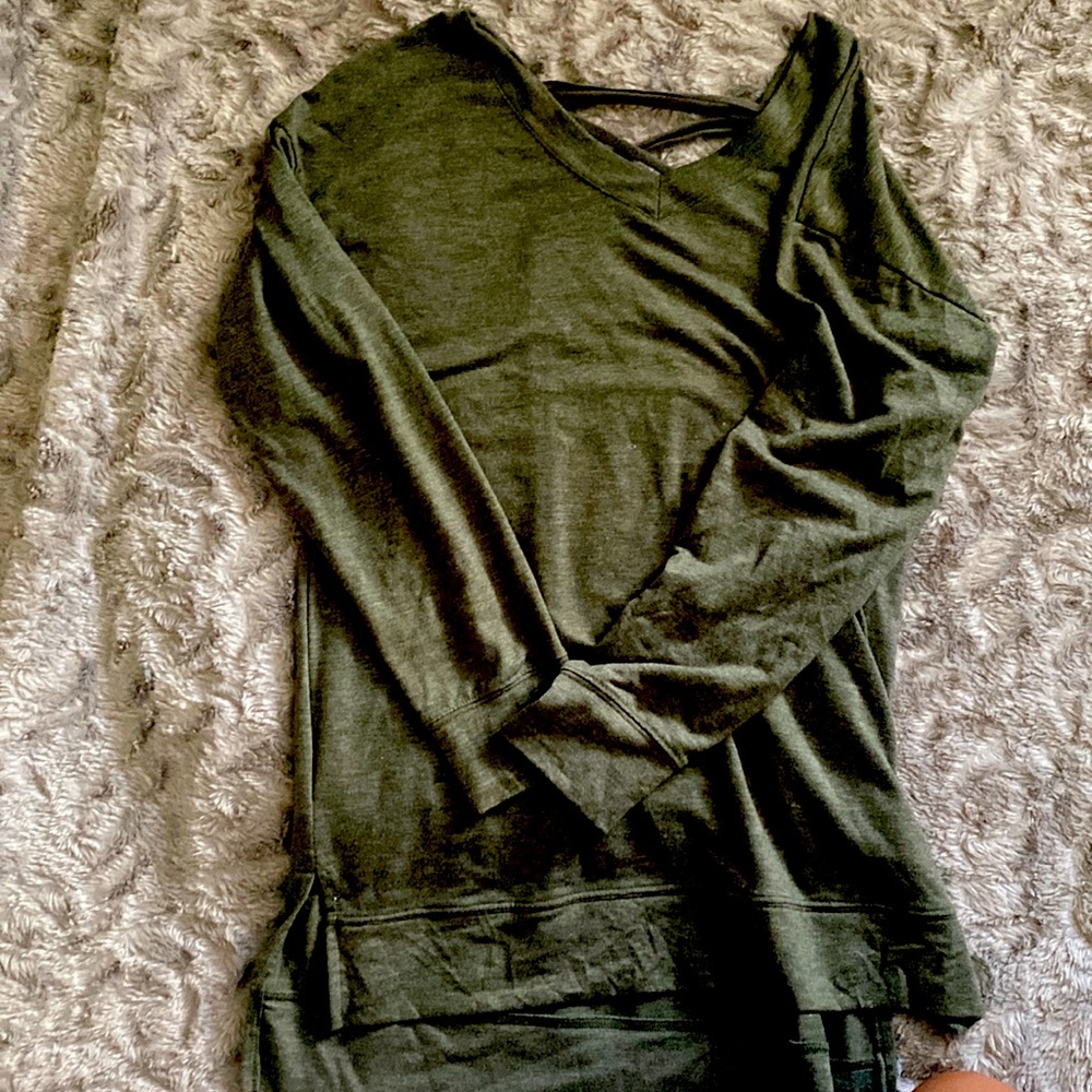 Open back sweater
